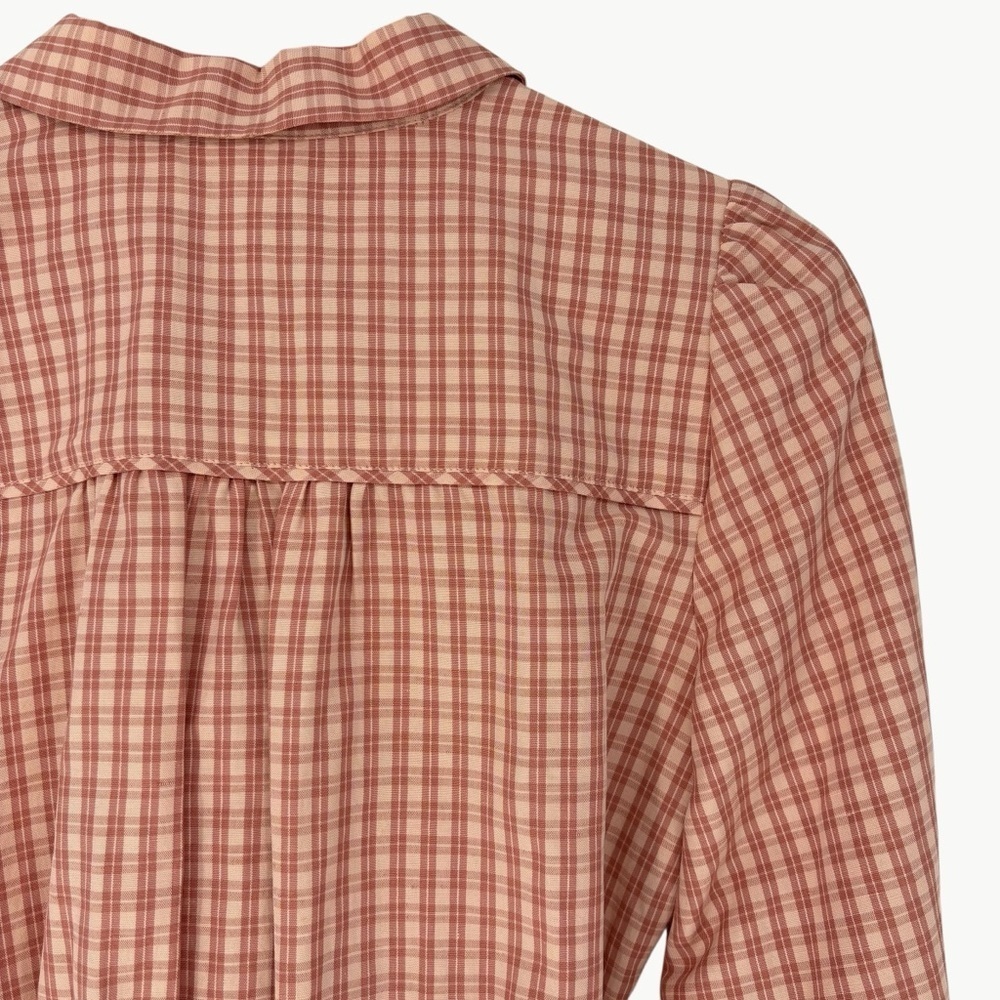 Sézane Jamey Linen Blend Wrap Shirt Mini Dress Size EU 36 US 4 Rose Pink - Picture 12 of 14